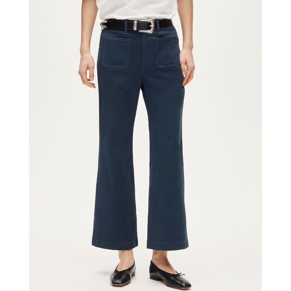 NWOT J. Crew Black Charley Kickout Cropped Pants Chino Black Size 29 Petite